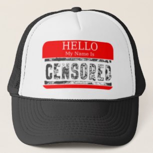 Gorra De Camionero Hola, mi nombre está censurado