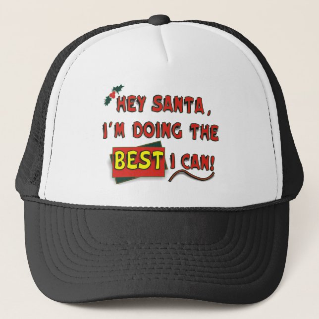 Gorra De Camionero ¡Hola Santa! (Anverso)