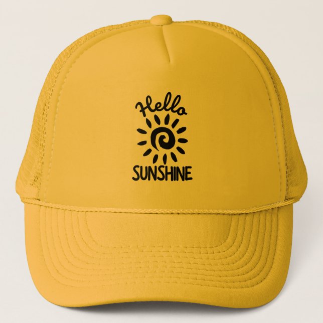 Gorra De Camionero Hola Sunshine (Anverso)