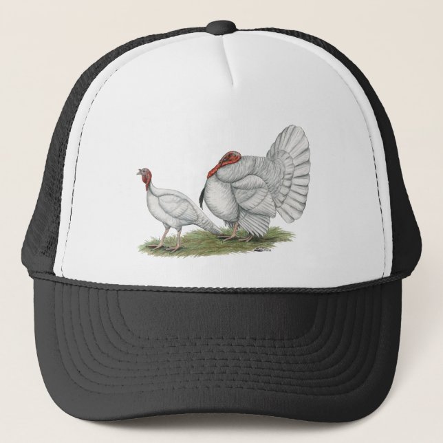 Gorra De Camionero Holanda blanca de los pavos (Anverso)