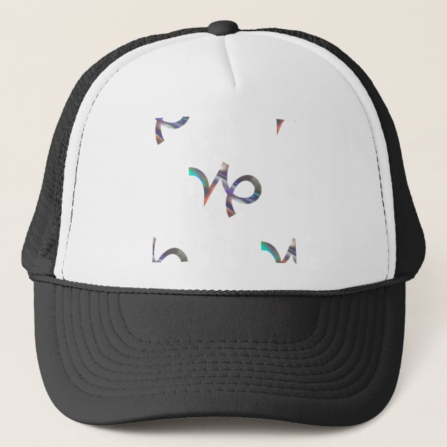 Gorra De Camionero holograma Capricornio (Anverso)