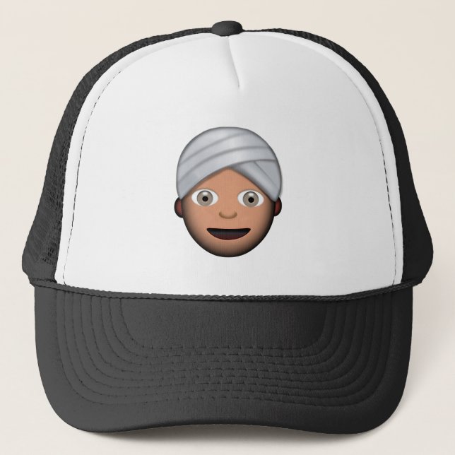 Gorra De Camionero Hombre con emoji del turbante (Anverso)