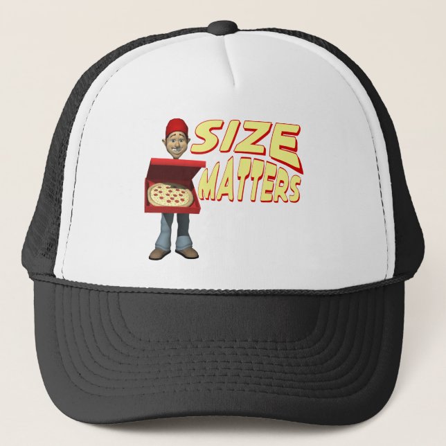 Gorra De Camionero Hombre de entrega de la pizza (Anverso)