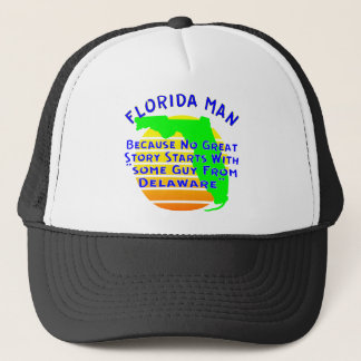Gorra De Camionero Hombre de Florida Porque Ninguna Gran Historia Com