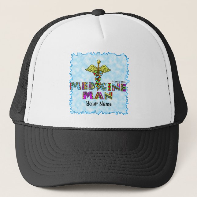 Gorra De Camionero Hombre de la medicina (Anverso)