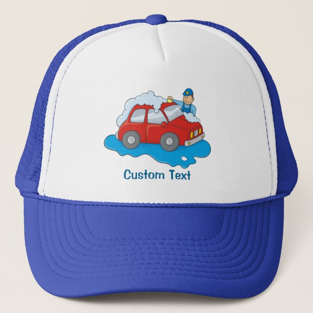 Gorra De Camionero Hombre de lavado de coches (Anverso)