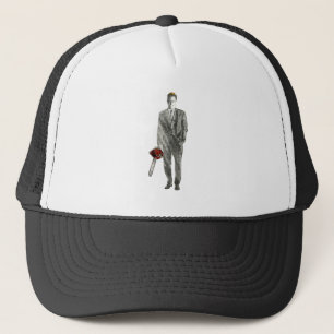 Gorra De Camionero Hombre de negocios con la motosierra