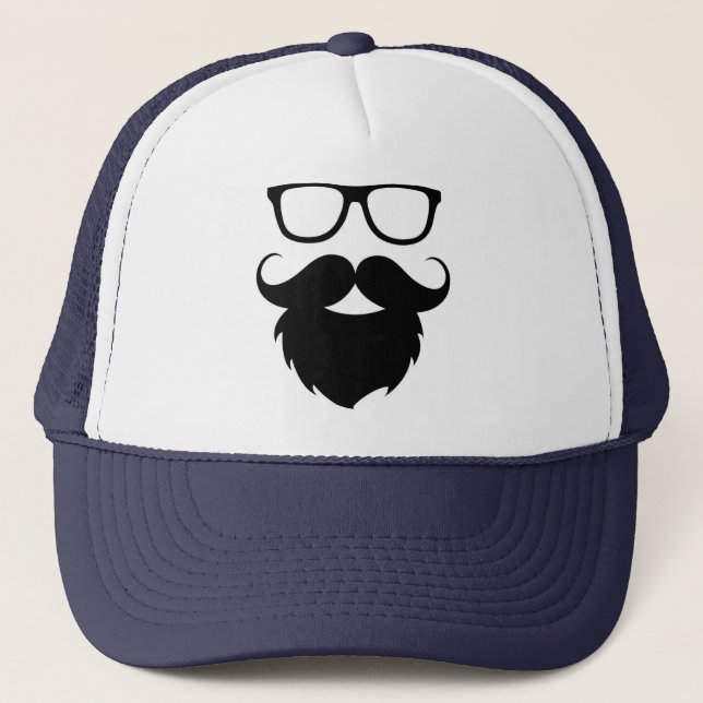 Gorra De Camionero Hombre divertido maduro de la barba (Anverso)