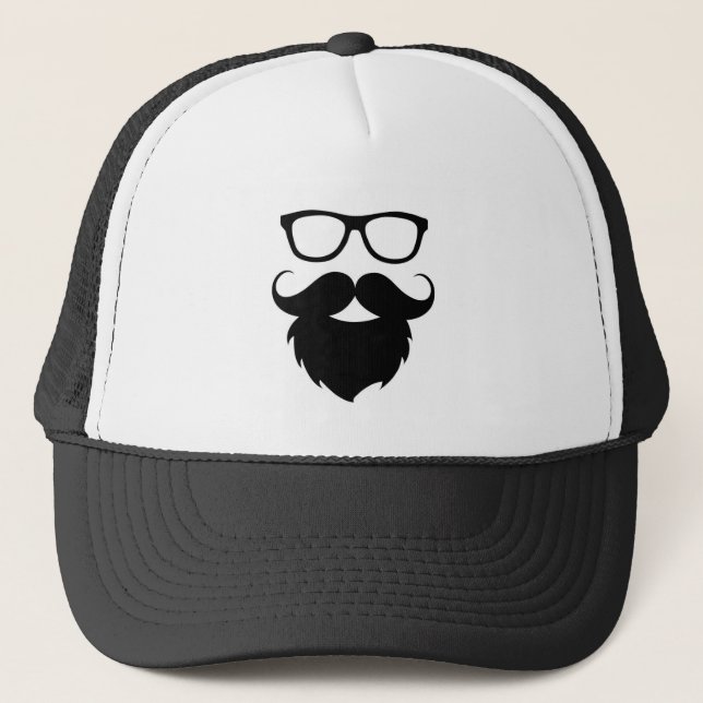 Gorra De Camionero Hombre divertido maduro de la barba (Anverso)
