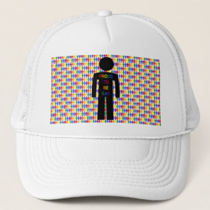 Gorra De Camionero Hombre gay LGBTQ Silhouette y hombres arcoiris