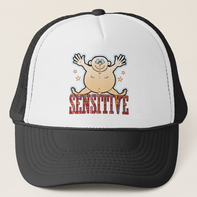 Gorra De Camionero Hombre gordo sensible (Anverso)