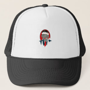 Gorra De Camionero hombre herido fumando