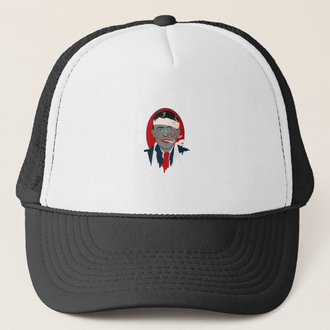 Gorra De Camionero hombre herido fumando (Anverso)