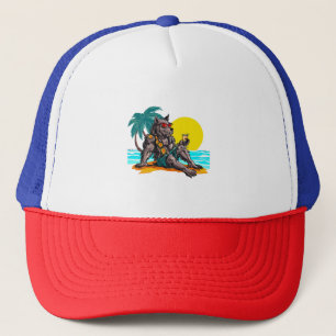 Gorra De Camionero hombre lobo de vacaciones