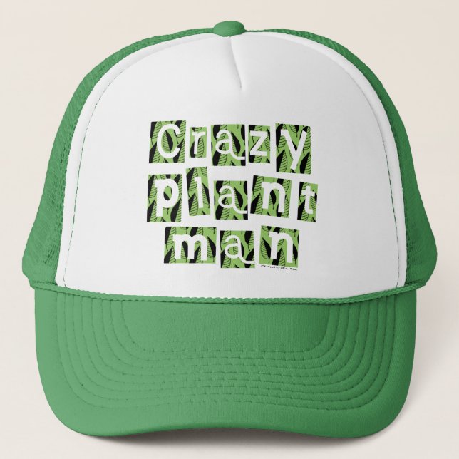 Gorra De Camionero Hombre loco de la planta (Anverso)