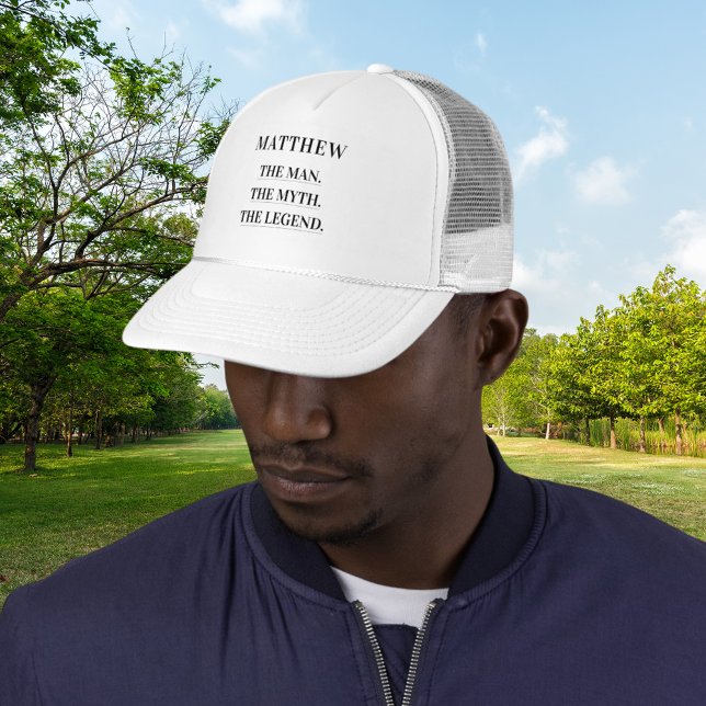 Gorra De Camionero Hombre mito leyenda nombre diversión (Subido por el creador)