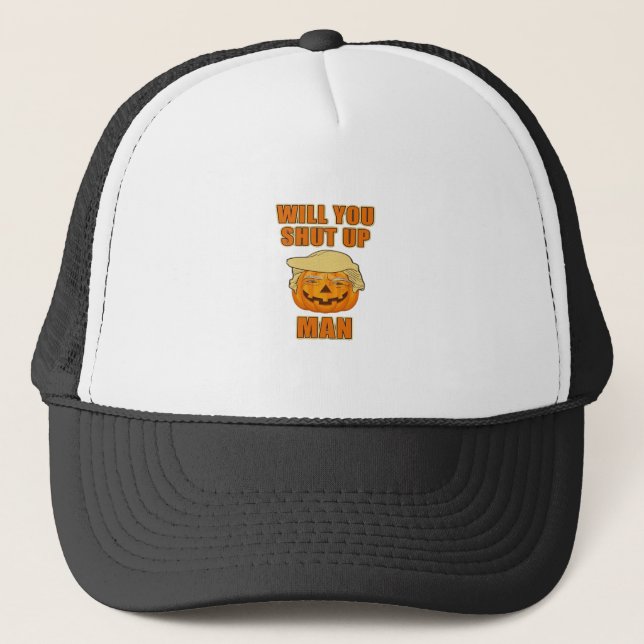 Gorra De Camionero Hombre, Trumpkin Halloween (Anverso)