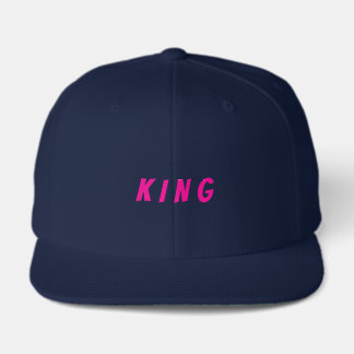 Gorra De Camionero Hombres Elegantes Snapback KING Texto Fuerte y Aud
