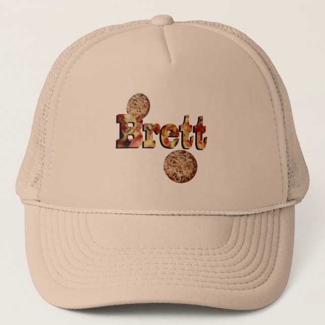 Gorra De Camionero Hombres Llamaron A Brett, (Anverso)
