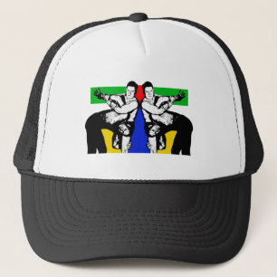 Gorra De Camionero Hombres luchando lucha libre