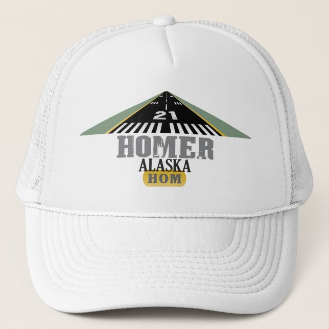 Gorra De Camionero Home run Alaska - pista del aeropuerto (Anverso)