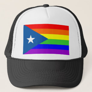 Gorra De Camionero homosexual orgulloso gay de la bandera del arco