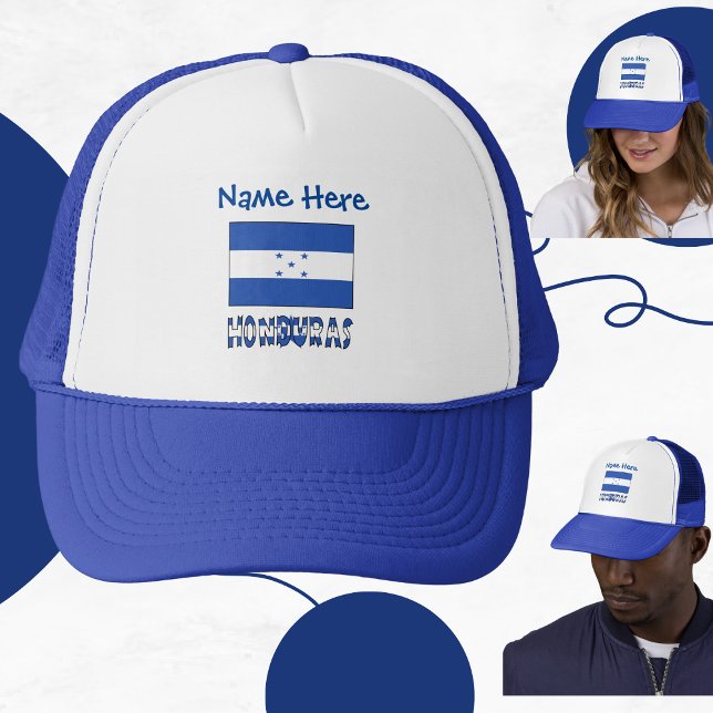 Gorra De Camionero Honduras y la bandera hondureña Personalización az (Subido por el creador)