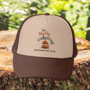 Gorra De Camionero Hongos Retro Divertidos Personalizables Reunión Fa