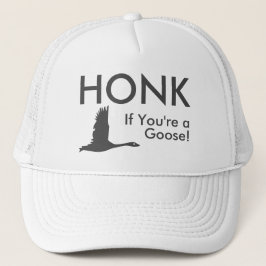 Gorra De Camionero HONK si eres un tonto diciendo Pegatina Óval