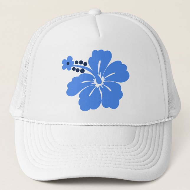 Gorra De Camionero Honolua Hibiscus Tropical Trucker Sombrats (Anverso)
