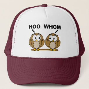 Gorra de camionero Hoo Whom Grammar Owls Funny