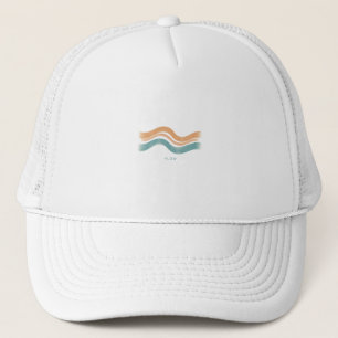Gorra De Camionero Hoodie de onda Minimalista retro - Ar de línea pas