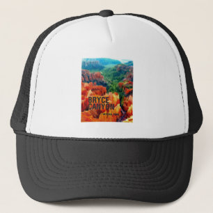 Gorra De Camionero Hoodoos coloridos en parque nacional del barranco