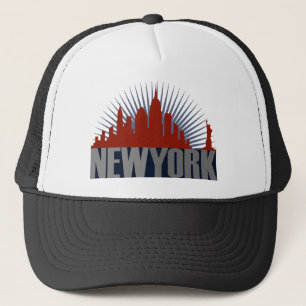 Gorra De Camionero Horizonte de la Ciudad de Nueva York