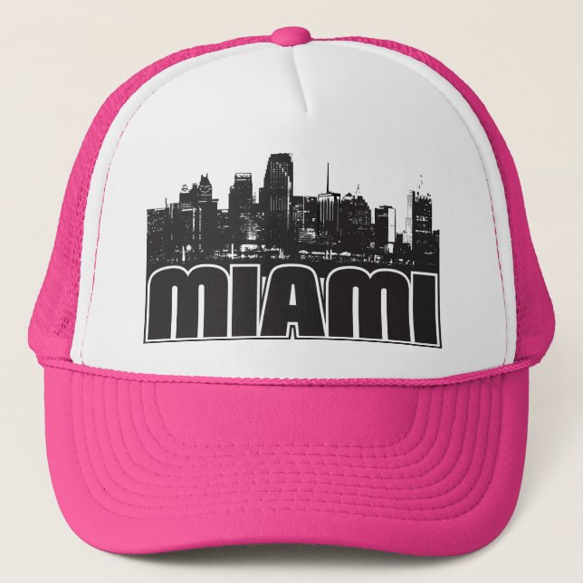 Gorra De Camionero Horizonte de Miami (Anverso)