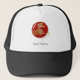 Gorra De Camionero Horóscopo Chino del Zodiaco de la Rata Signo de la