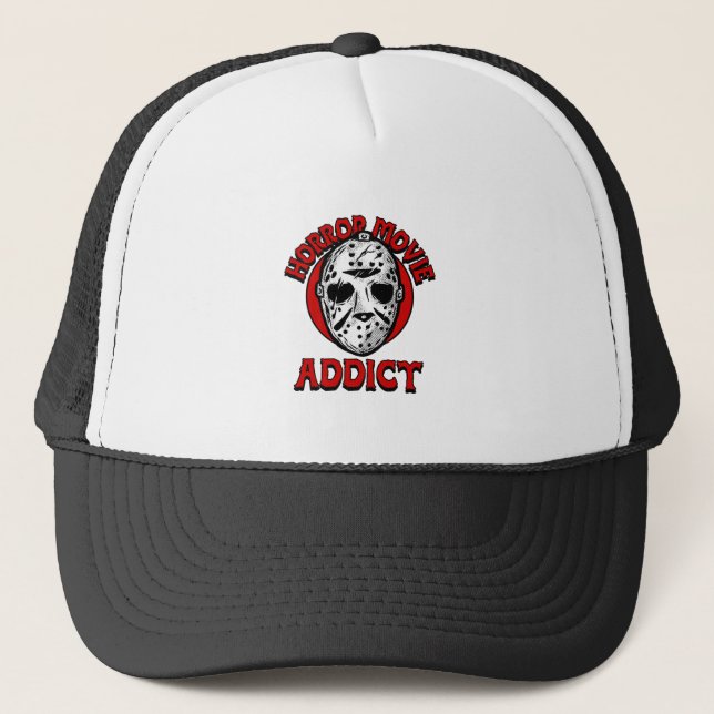 Gorra De Camionero Horror adicto a película (Anverso)