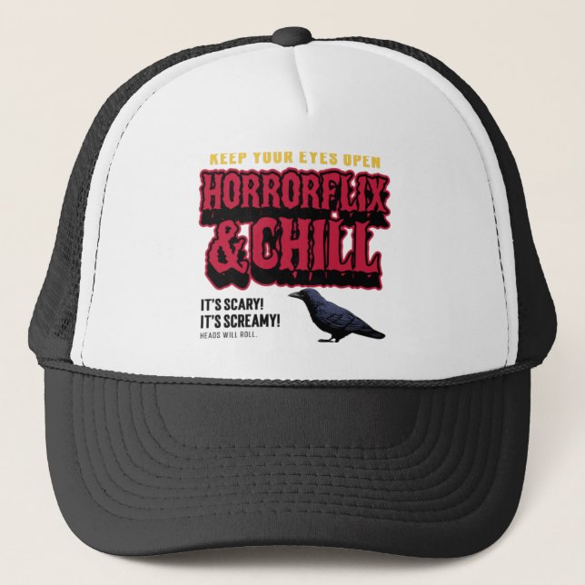 Gorra De Camionero Horrorflix Y Chill (Anverso)