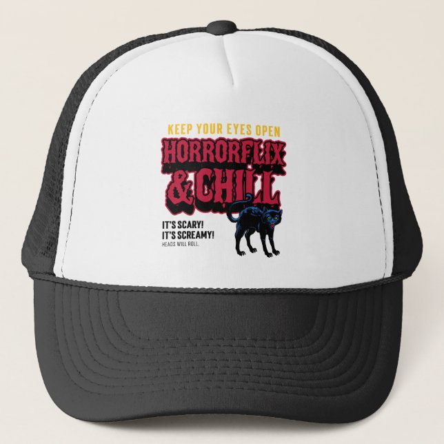 Gorra De Camionero Horrorflix Y Chill (Anverso)