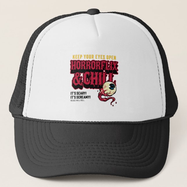 Gorra De Camionero Horrorflix Y Chill (Anverso)