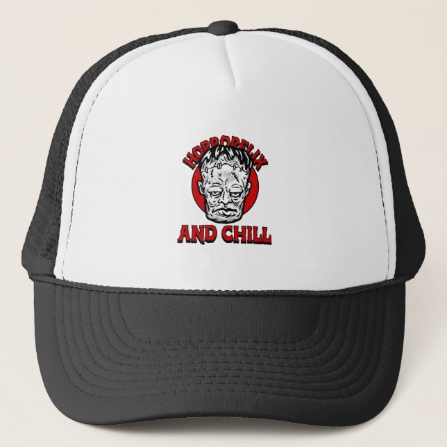 Gorra De Camionero Horrorflix Y Chill A (Anverso)