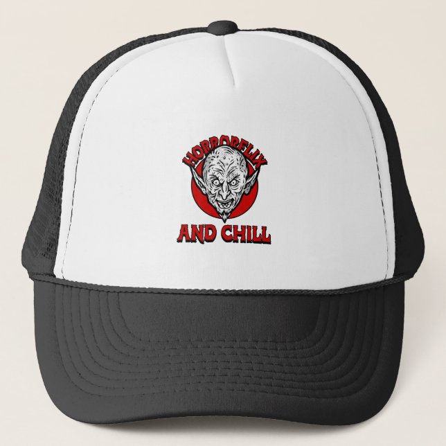 Gorra De Camionero Horrorflix Y Chill A (Anverso)