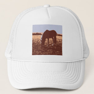 Gorra De Camionero Horse Grazing Pop Art