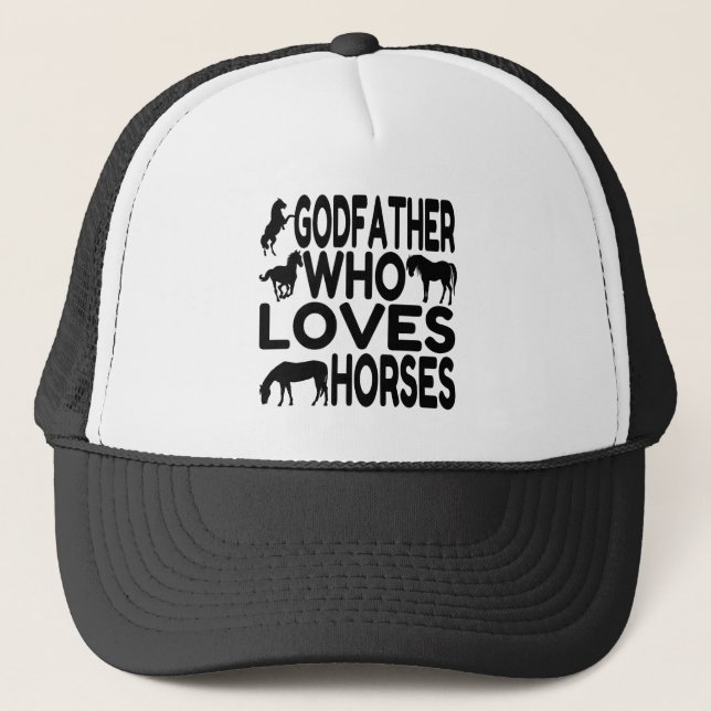 Gorra De Camionero Horse Lover Godfather (Anverso)