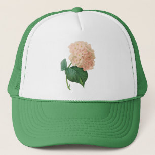 Gorra De Camionero Hortensia Flor de Hortensia Rosa Vintage por Redou
