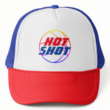 Hot Shot | Cita de básquetbol con texto azul