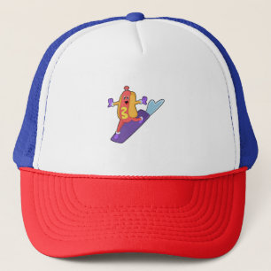Gorra De Camionero Hotdog como snowboarder con Sonowboard