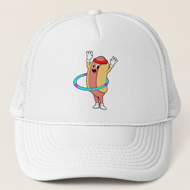 Gorra De Camionero Hotdog en Fitness con volante (Anverso)