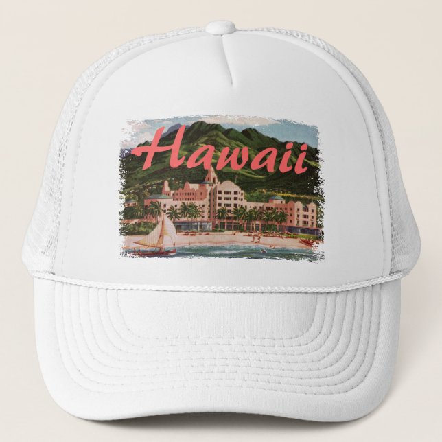 Gorra De Camionero Hotel Royal Hawaiian (Anverso)