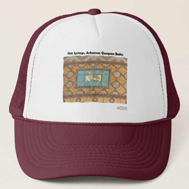 Gorra De Camionero HotSprings, AR Quapaw Dome Tiles II Regalos (Anverso)
